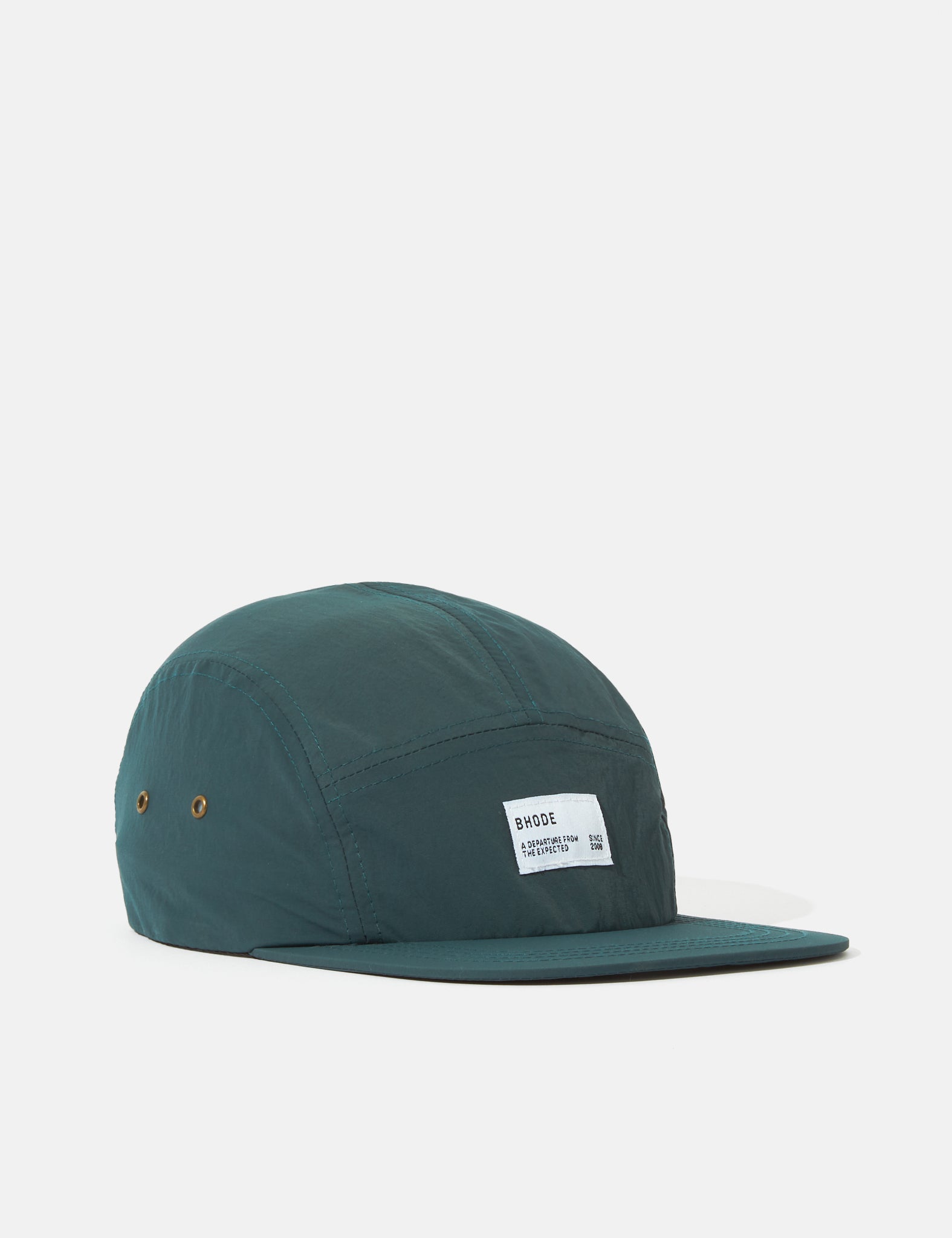 Bhode Nylon 5-Panel Cap in Kelp Green