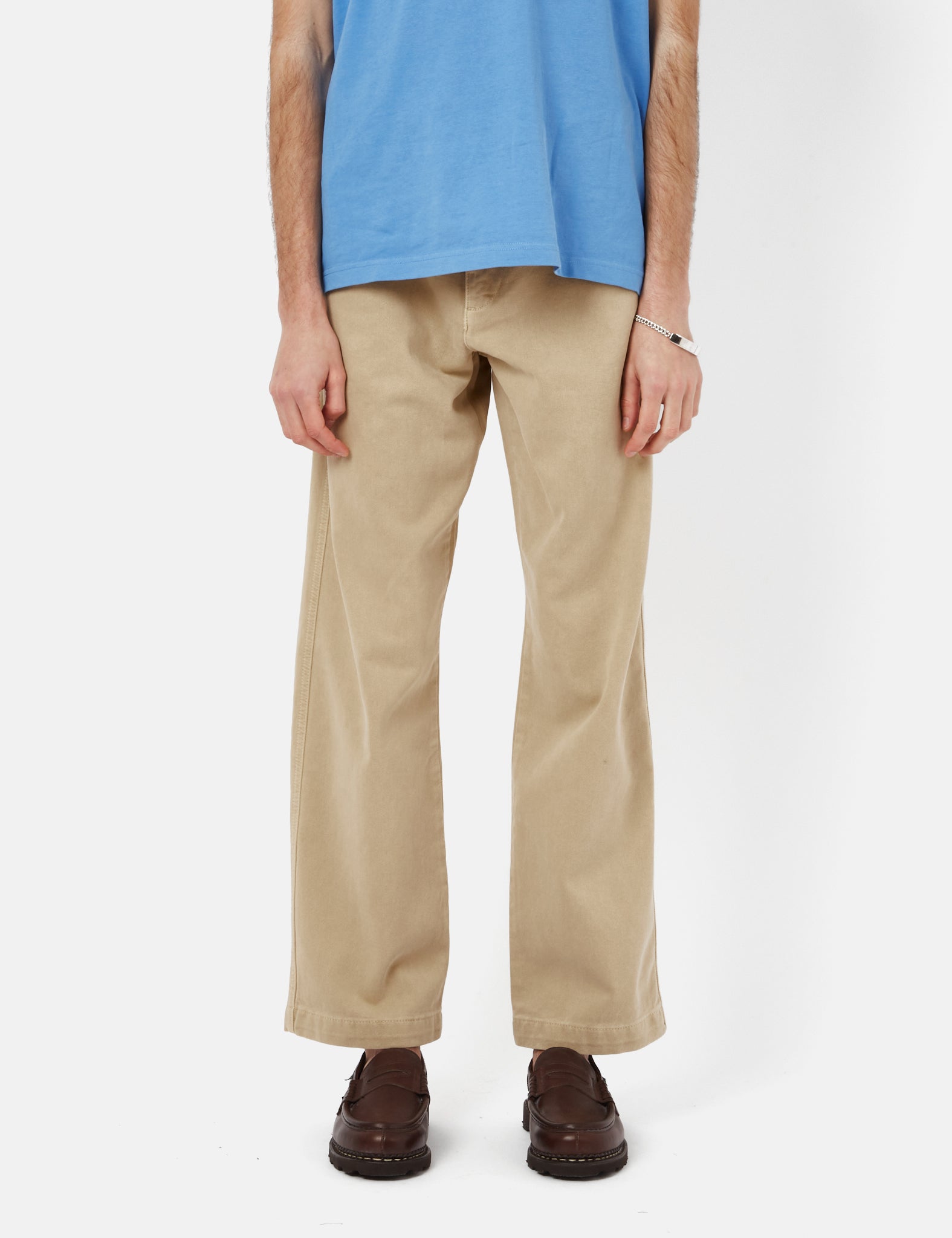 Khaki Brown Sunflower Chino Pants for Men