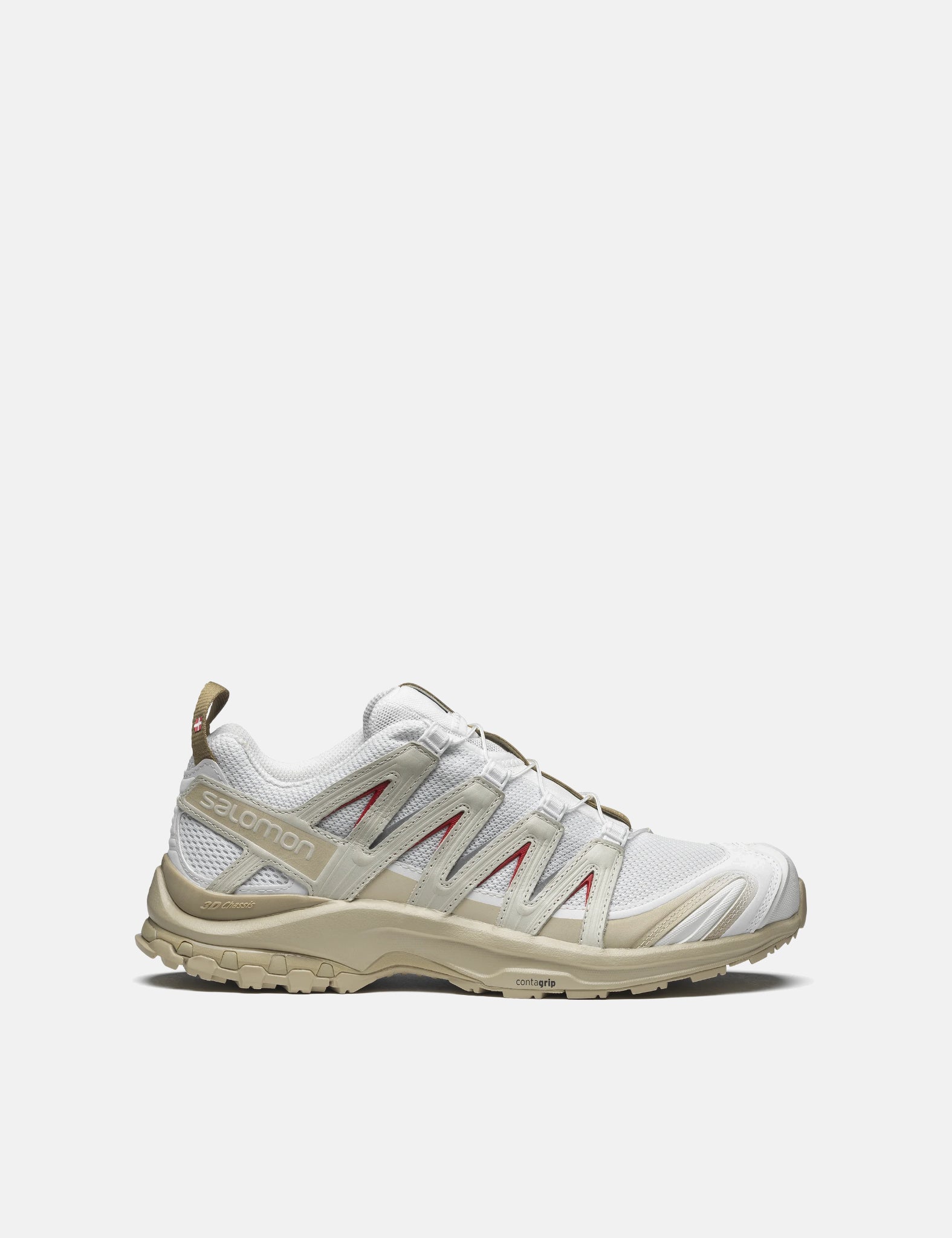 Salomon XA PRO 3D Trail Shoes - White/Pepper/Red