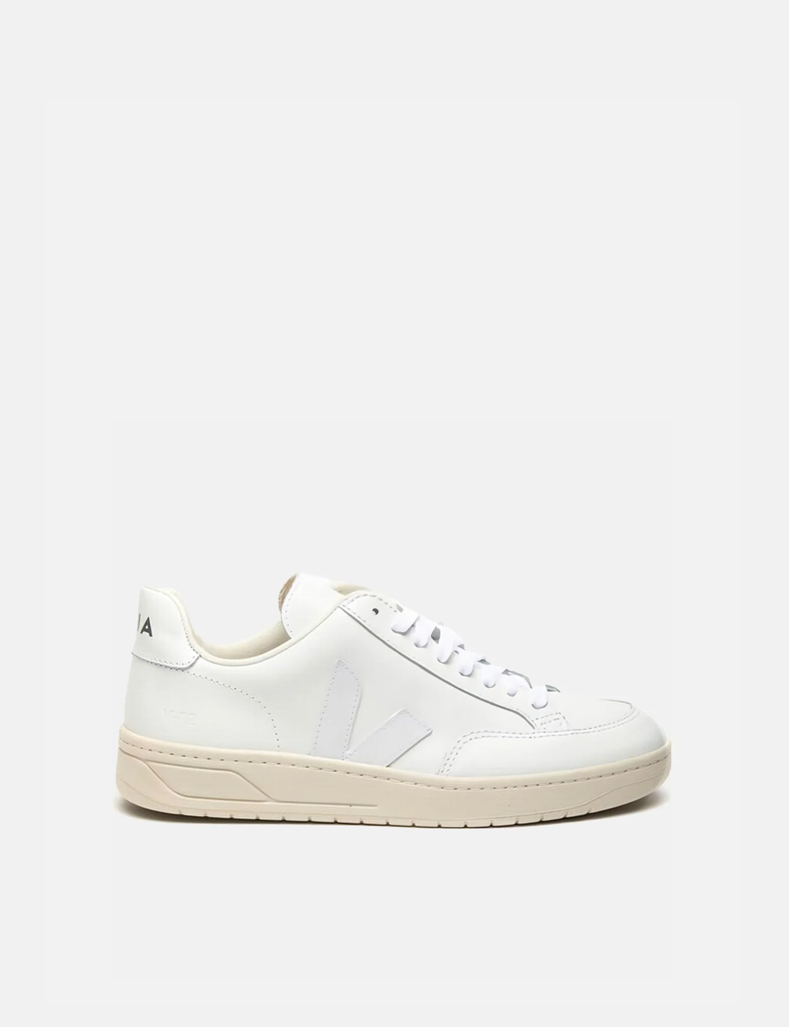 Veja V-12 White Leather Women's Sneakers