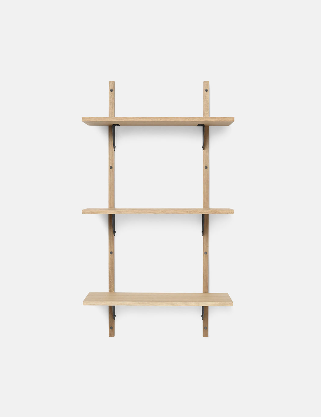 Ferm Living Oak & Brass Wall Shelf