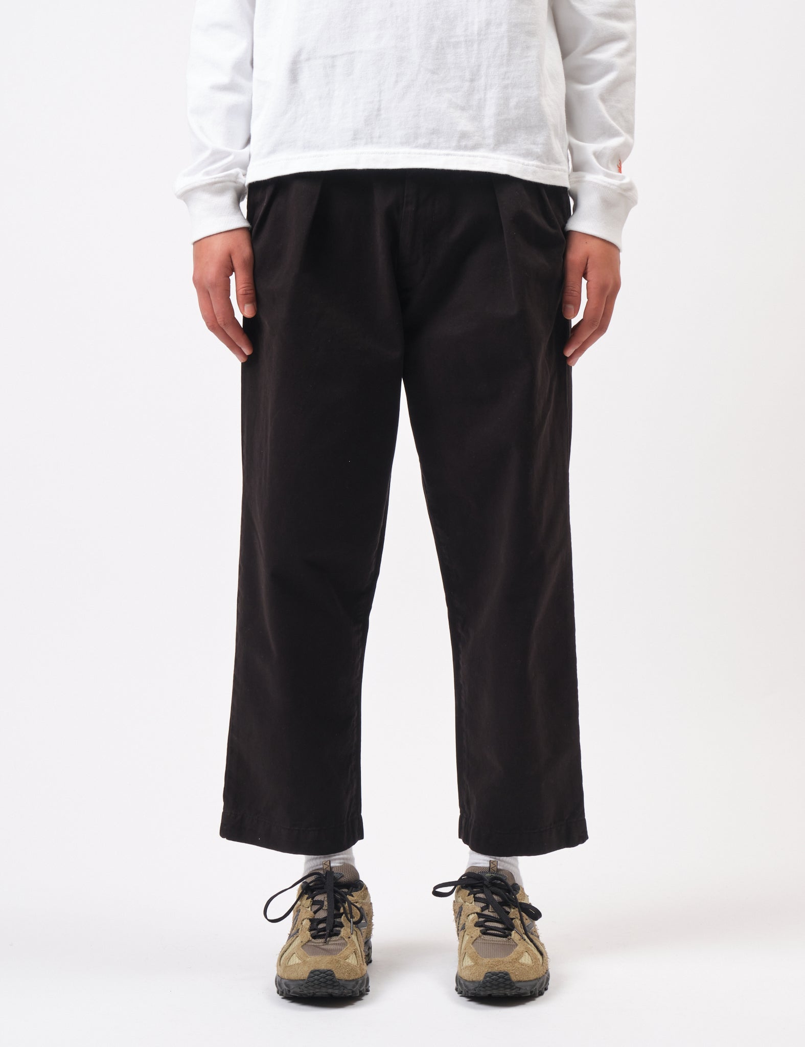 Bhode Black Two-Pleat Dress Pants