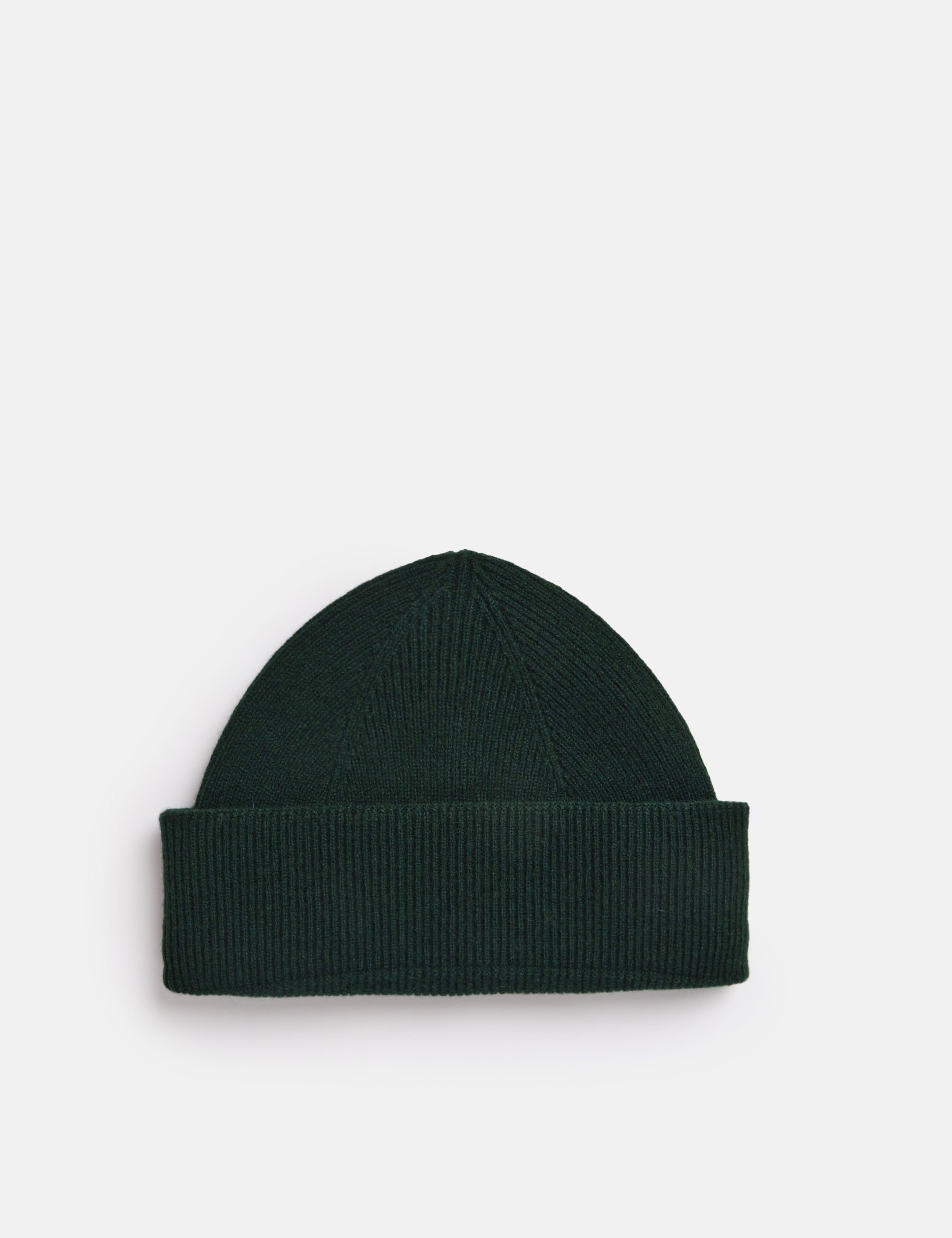 Scottish Knit Fisherman Beanie in Tartan Green