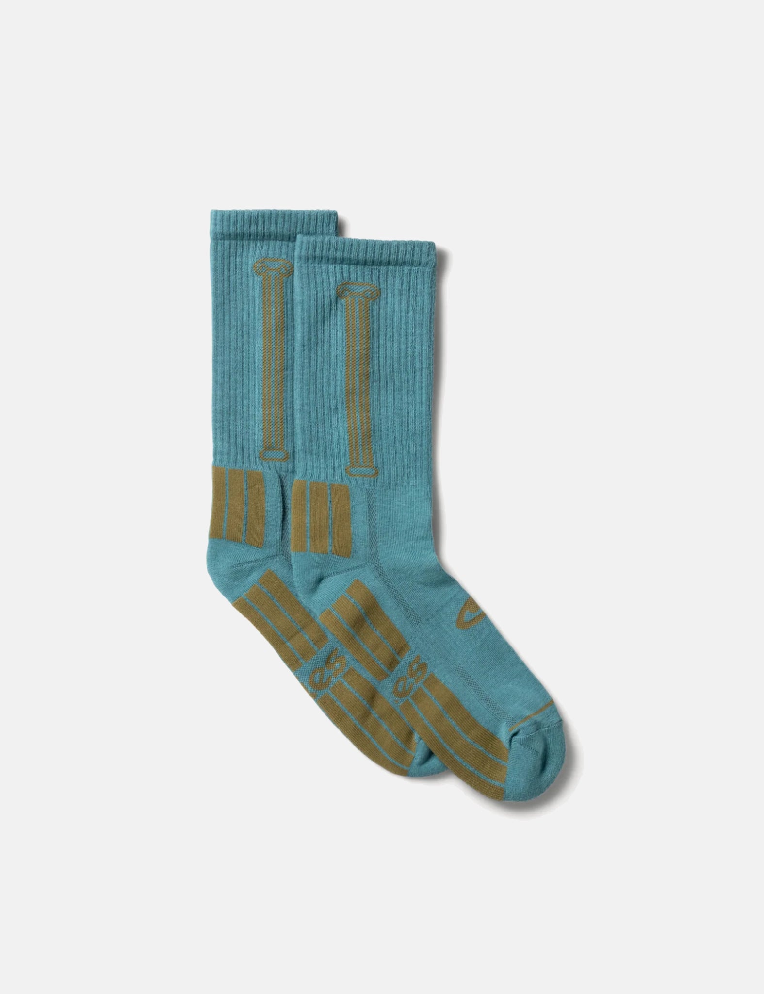 Aries Petrol Green Column Socks