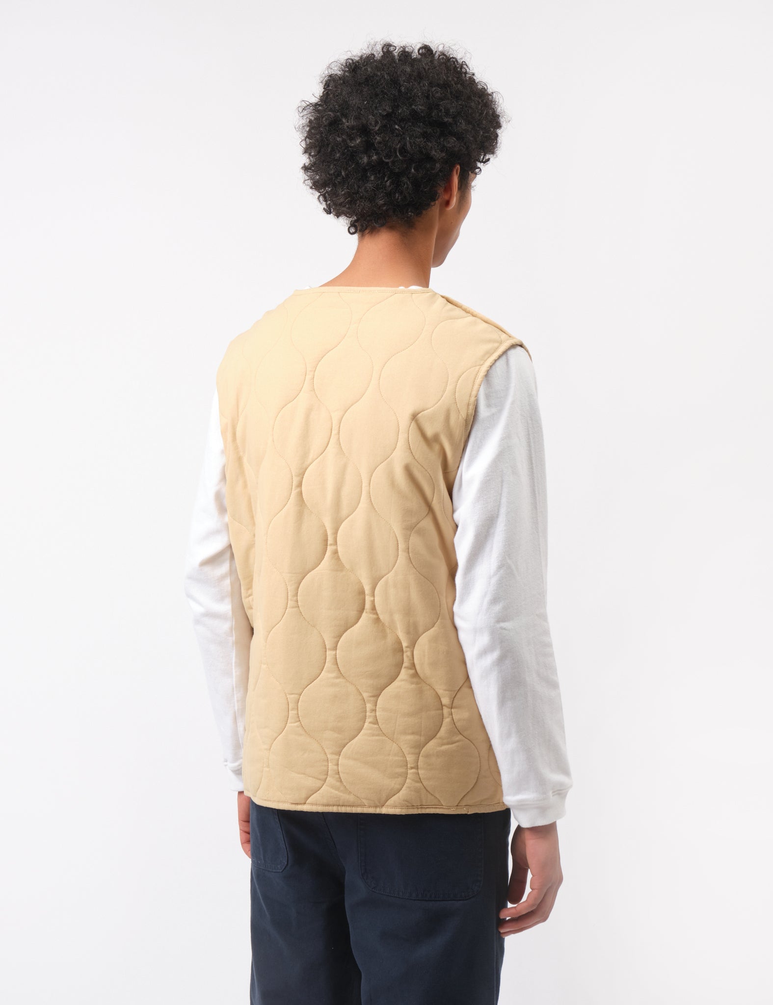 Bhode Parchment Quilted Vest with Zip
